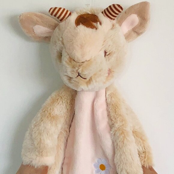 New w/Tag Douglas Baby Sshlumpies Tan Goat  Security Blanket Lovey - Picture 6 of 10